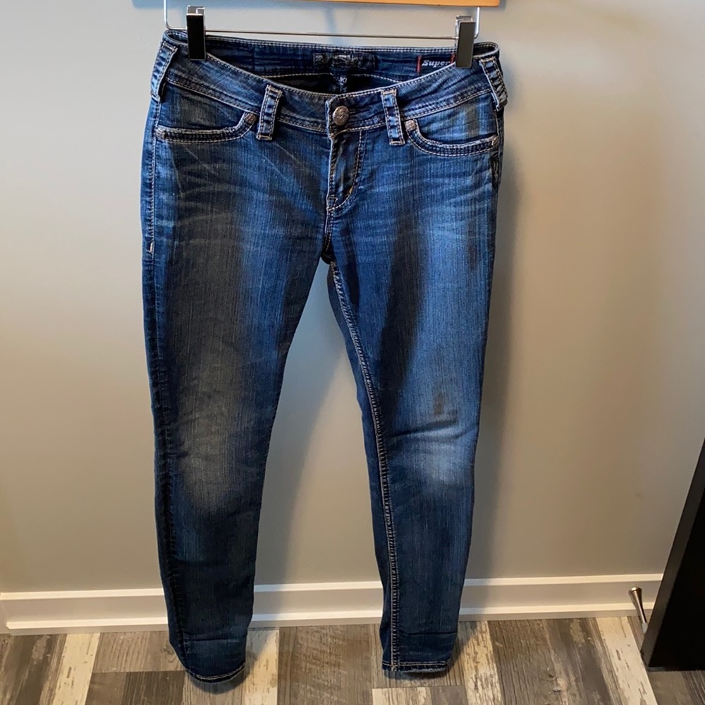 Silver Suki Mid Super Skinny Super Stretch Jeans